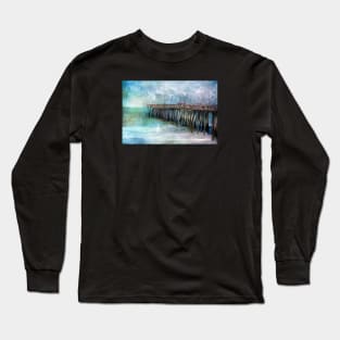 Nature's Intensity in Deep Blues Long Sleeve T-Shirt